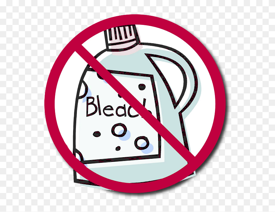 Dangers Of Bleach - No Unhealthy Food Sign Clipart