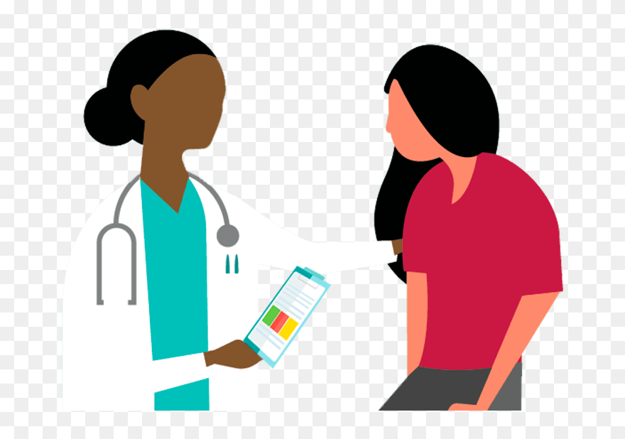 Transparent Pediatrician Tools Clip Art - Doctor And Patient Png
