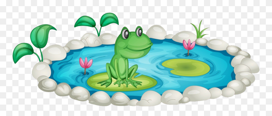Animals Free Download Huge Freebie For - Pond With Frogs Clipart - Png Download