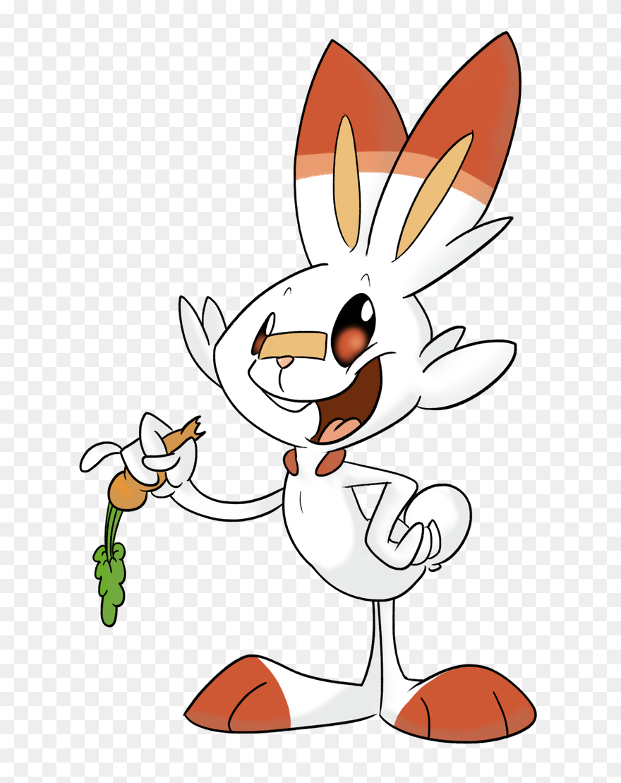 Domestic Rabbit Cartoon Clip Art Tail Animal Figure - Pokemon Sword And Shield Bugs Bunny - Png Download