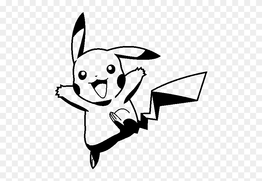 Pikachu Png Black And - Pikachu Png Black And White Clipart