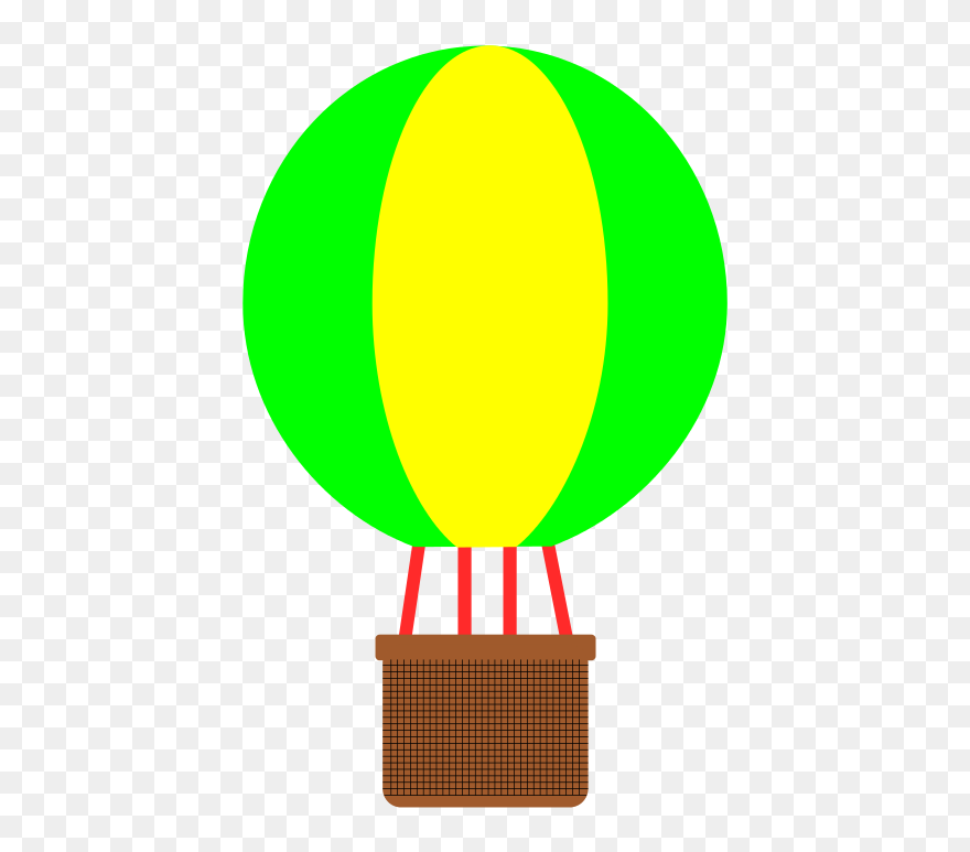 Oh, The Places You"ll Go Hot Air Balloon Clip Art - Clip Art Hot Air Balloon Basket - Png Download