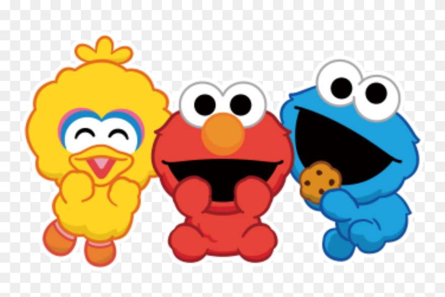 #sesamestreet #cookiemonster #elmo #bigbird - Cartoon Clipart