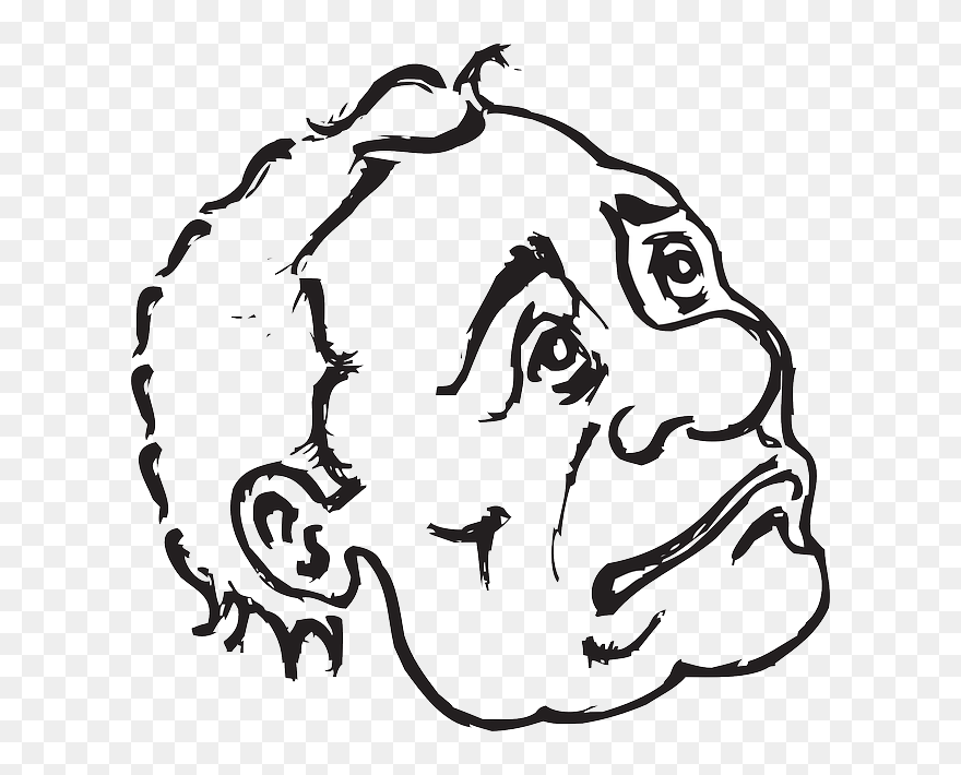 Sketch, Male, Face, Sad, 2, Pout - Sad Face Man Cartoon Clipart