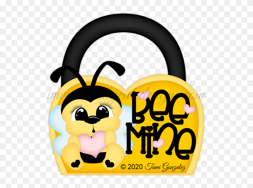 Vday Bee Treat Bag Clipart