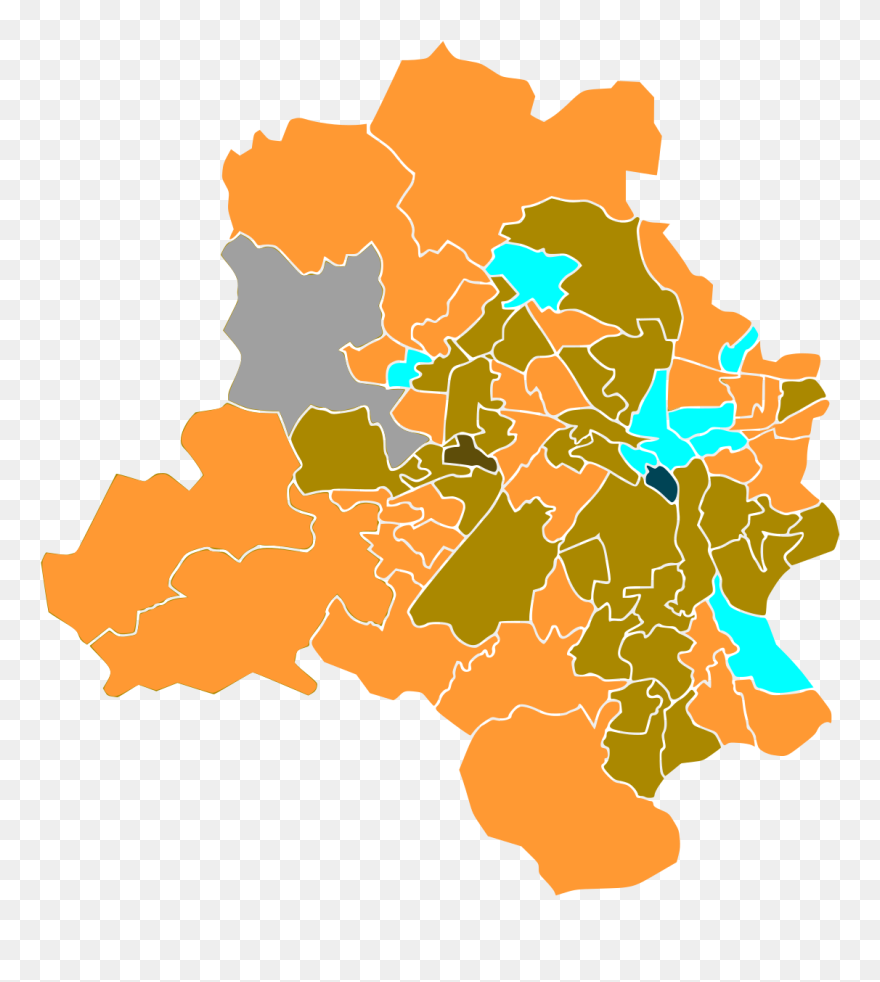 Delhi Election Result Map Clipart