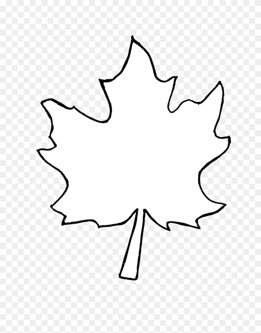 Black And White Leaf Png - Leaf Black And White Png Clipart
