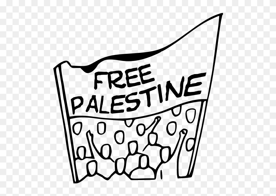 Free Palestine Banner Vector - Protest Clipart - Png Download