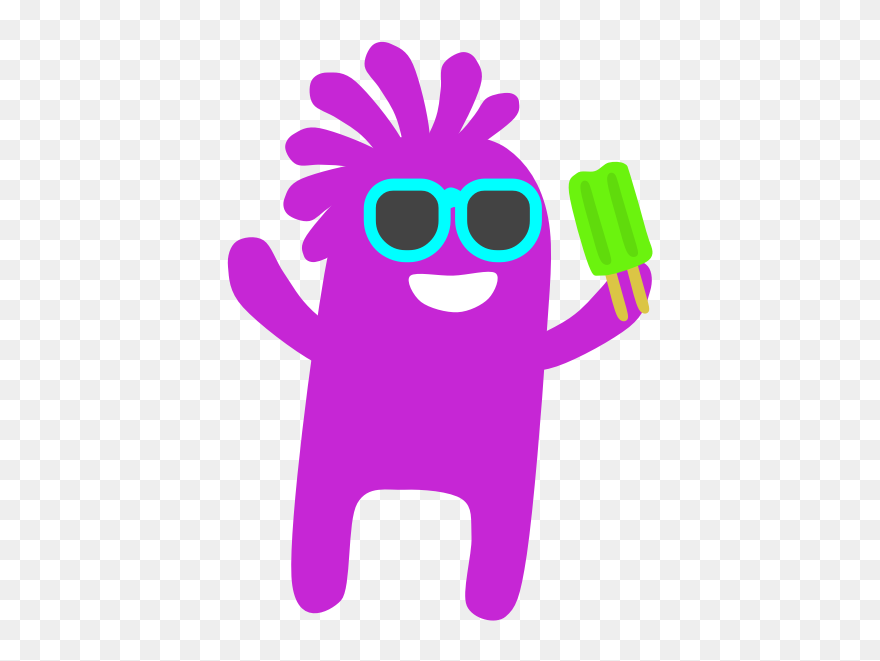 Icecream Monster Vector Image - Short Text About Personal Information Clipart