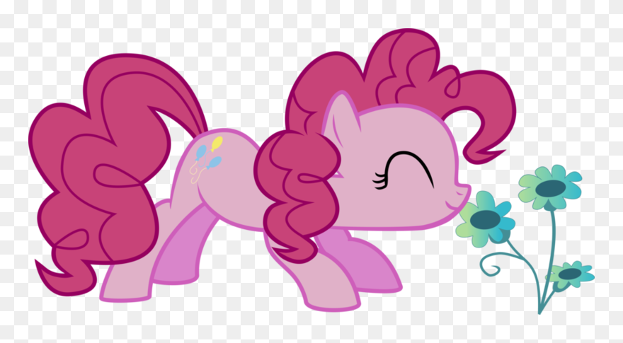 Probably, The Flower Smell Go - My Little Pony Smelling Clipart