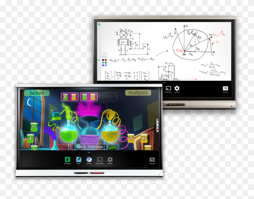 Smartboard Drawing Baord - Interactive Whiteboard Clipart