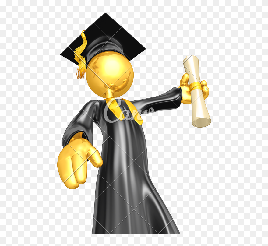 Cartoon Graduation - Stock Photography Clipart