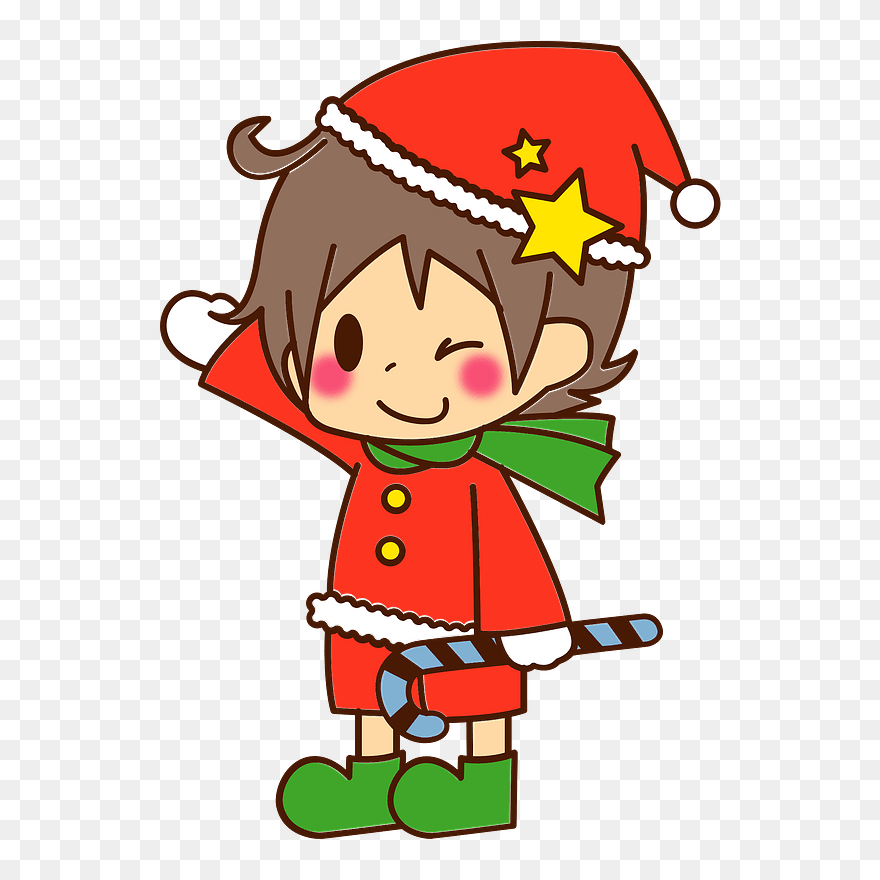 Boy Child Christmas Clipart - Cartoon - Png Download