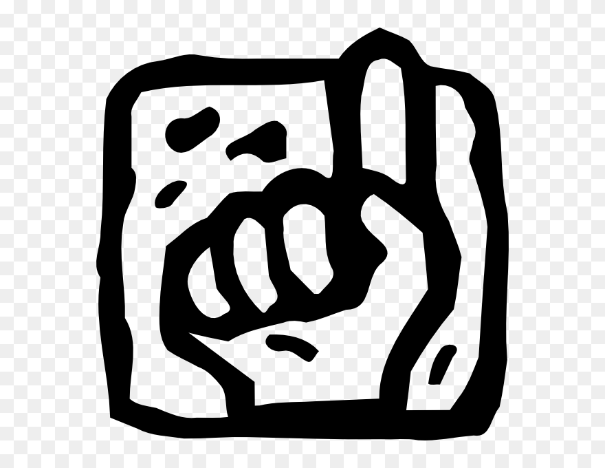 Countdown 1 Finger Clipart