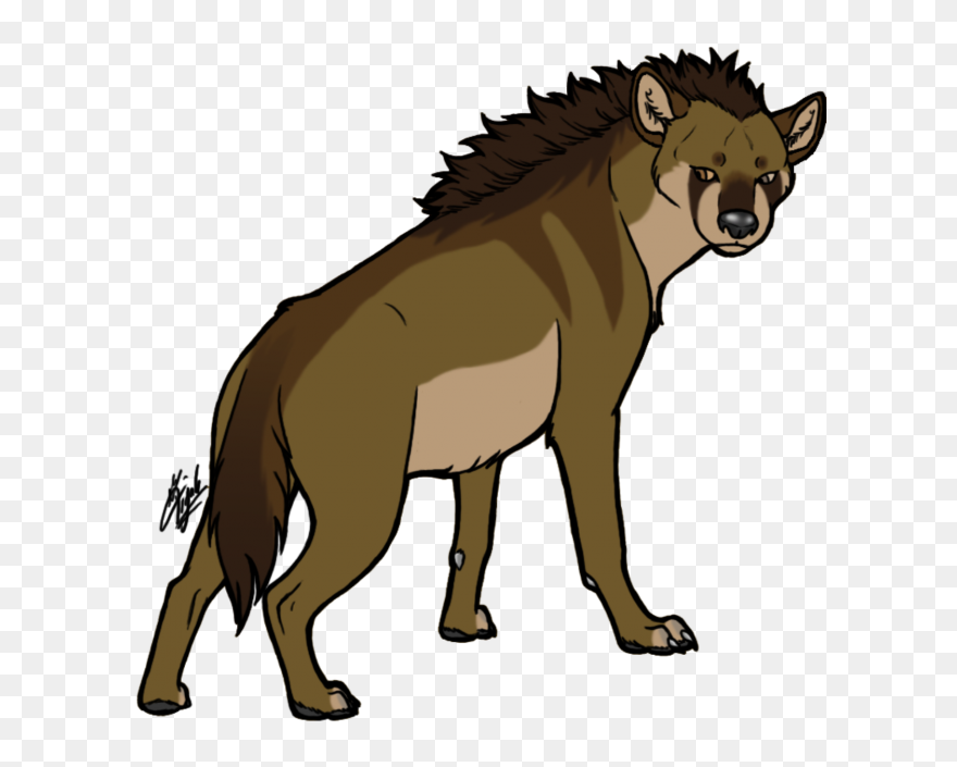 Hyena Silhouettes Transparent Background Clipart