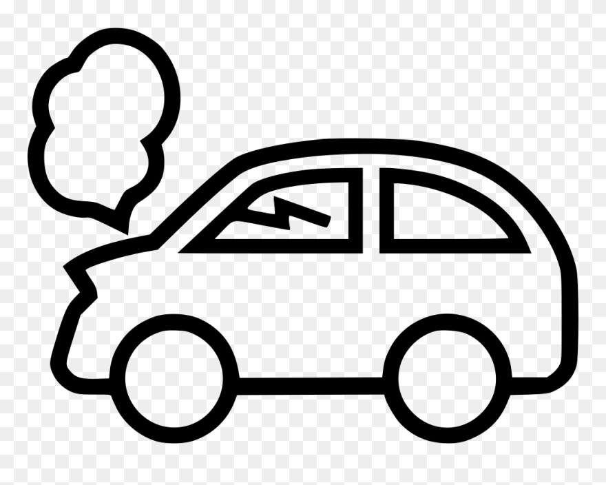 - Small Car Black And White Car Clipart, Png Download - Car Accident Black And White Transparent Png