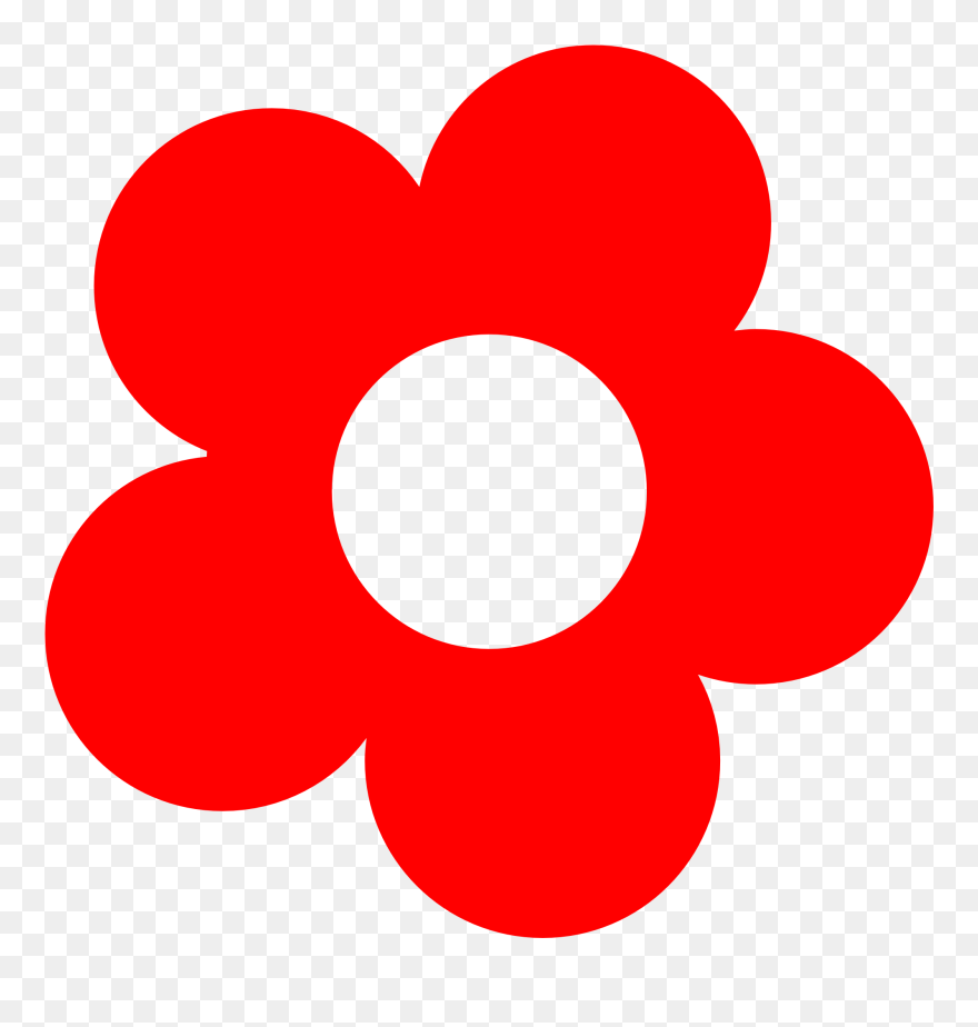 Springtime Hydrangea Flower Vector - Hippie Flower Clip Art - Png Download