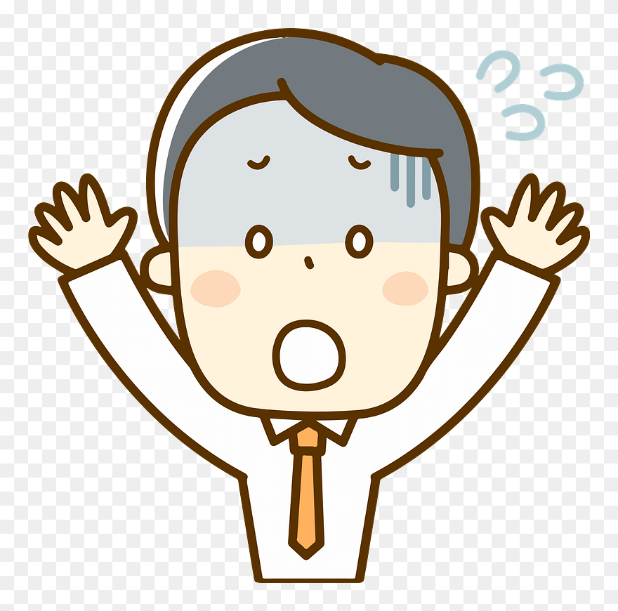 Businessman Panic Clipart - Complete Work Clipart - Png Download