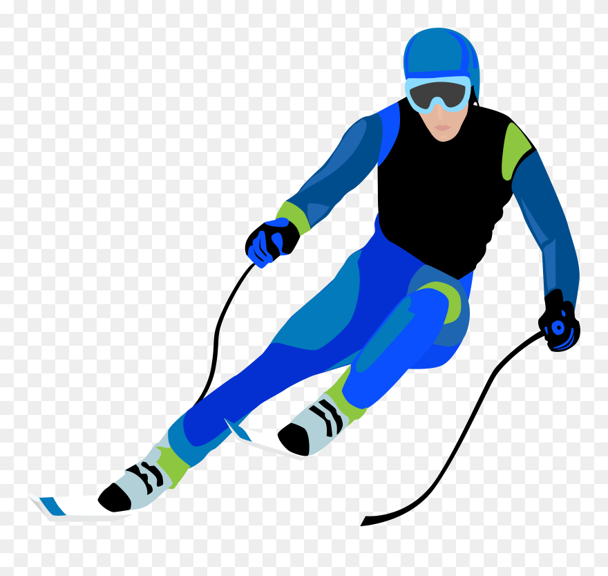 Skier Clipart - Png Download