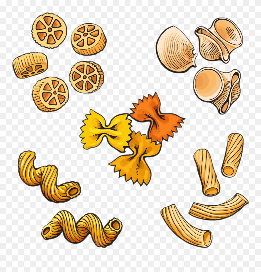 #ilovepasta #spaghetti #fideos #semolinapasta #meatballs - Spiral Noodle Drawing Clipart