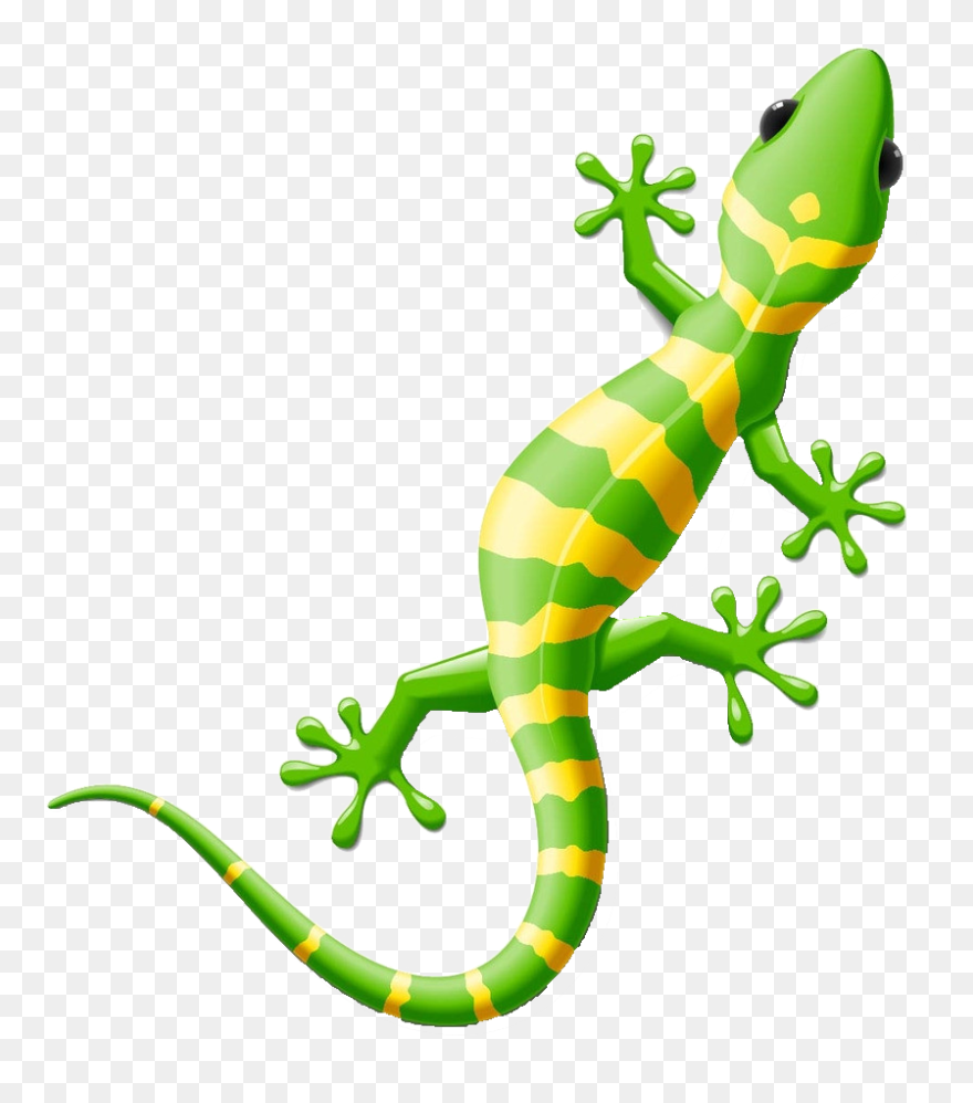 Gecko Clipart Lizzard, Gecko Lizzard Transparent Free - Gecko Clipart - Png Download