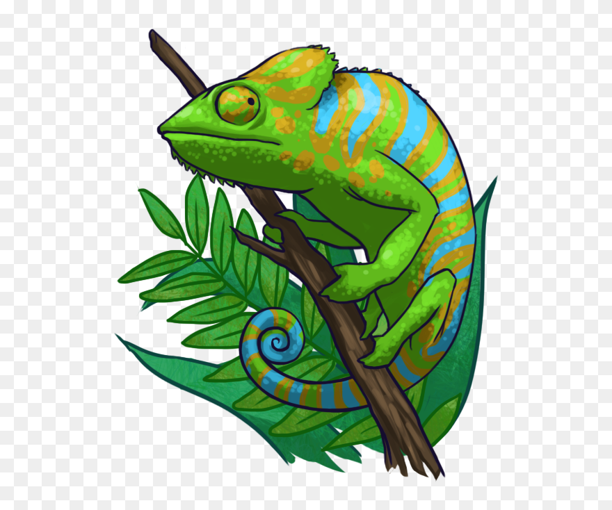 Transparent Chameleon Clipart - Png Download