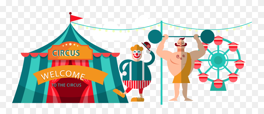 Clown Clipart Acrobat - Circus - Png Download