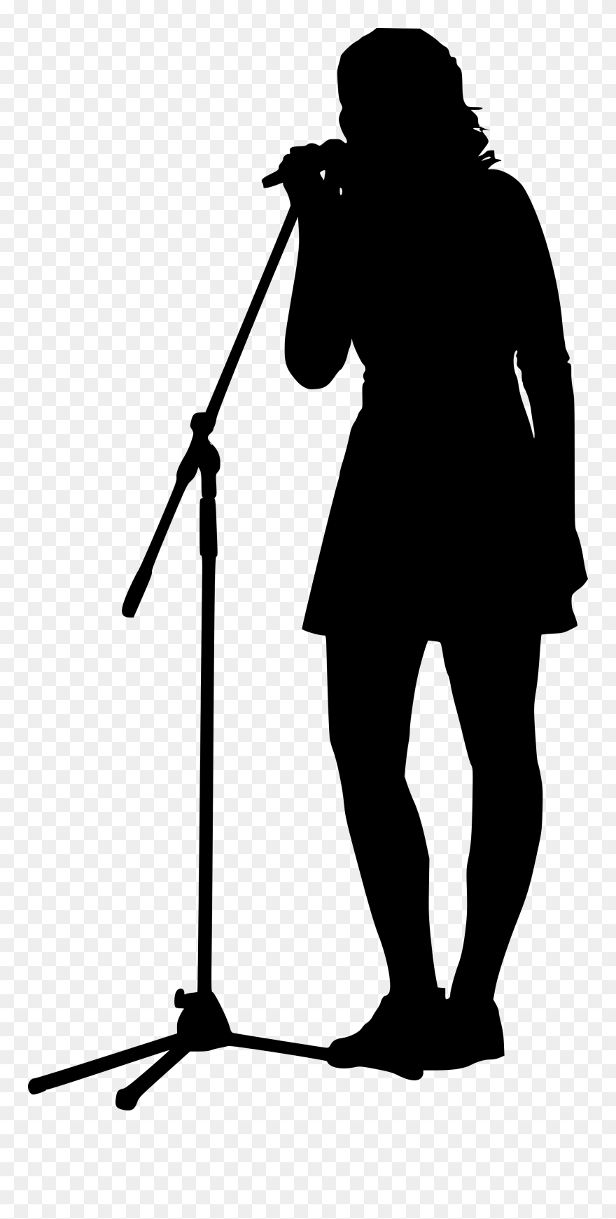 Microphone Silhouette Transparent Clipart