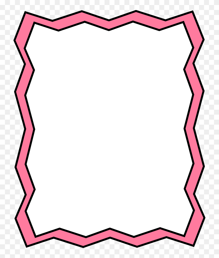 Pretty Frame Png - Border Design Hello Kitty Clipart