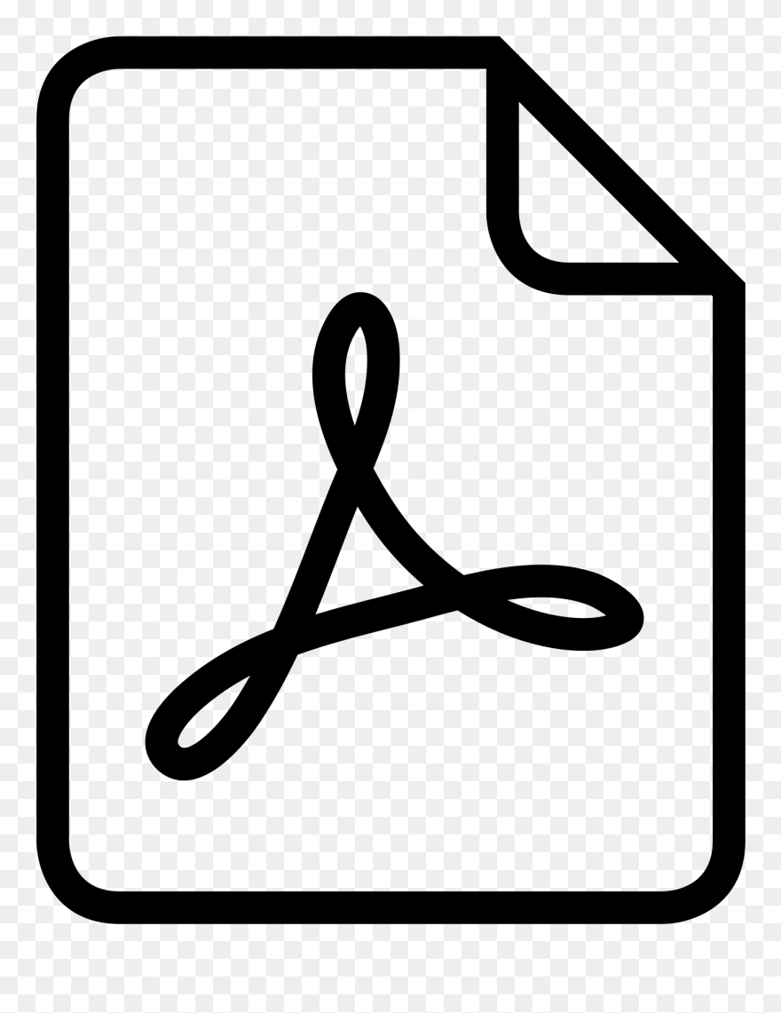 2000px-noun Project Pdf Icon 117327 Cc Svg - Pdf Icon Svg Clipart