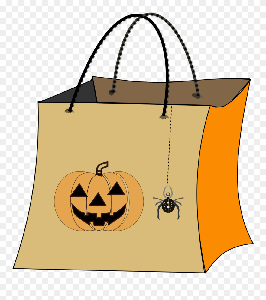 Trick Or Treat Bag Clipart Transparent - Png Download