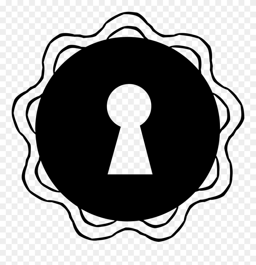 Keyhole Vector Ornate Huge Freebie Download For Powerpoint - Door Lock Shape Clipart