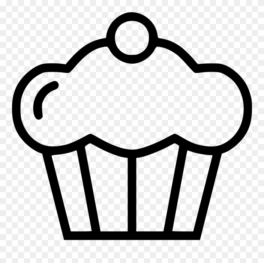 Cup Ice Cream Confectionery Sugar Treat - Ice Cream Cup Black And White Clipart - Png Download