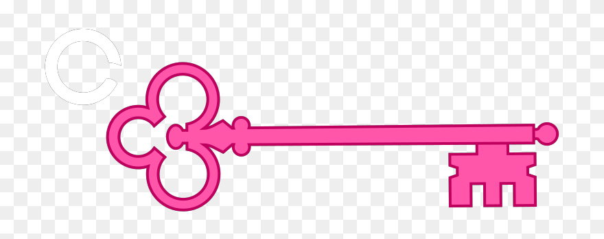 Keys Svg Clip Arts - Clip Art Skeleton Key - Png Download