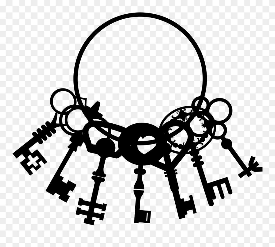 Keys Hanging Png - Seven Keys Png Clipart