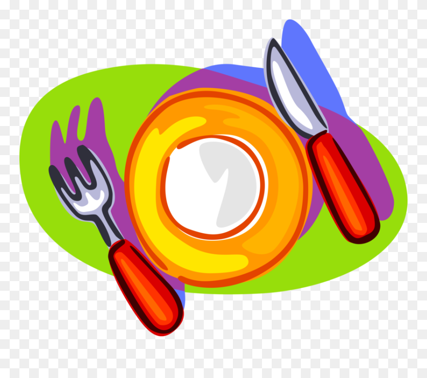 Transparent Place Setting Png - Set Dinner Table Clip Art