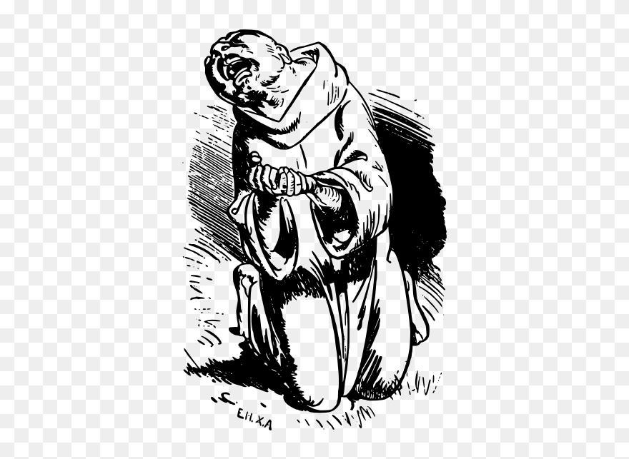Desperate Man On His Knees Vector Clip Art - Illustration - Png Download