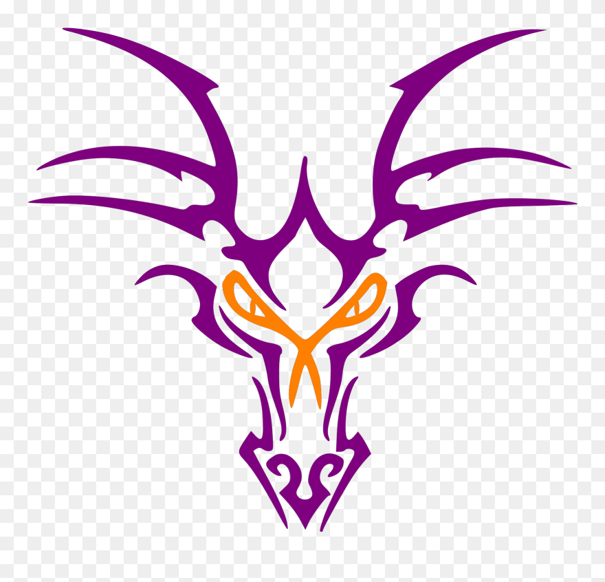 Simple Easy Dragon Tattoo Clipart