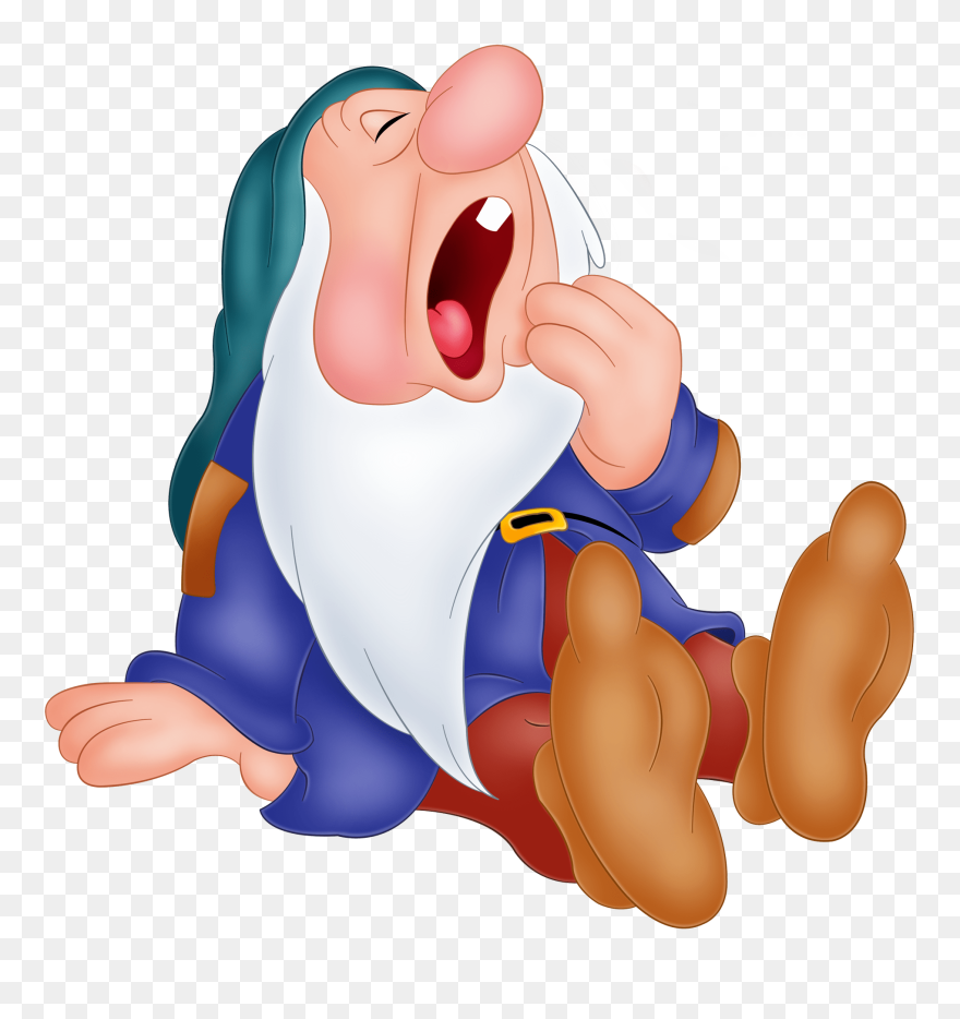 Sleigh Clipart Snow Slide - Sleepy Dwarf Png Transparent Png