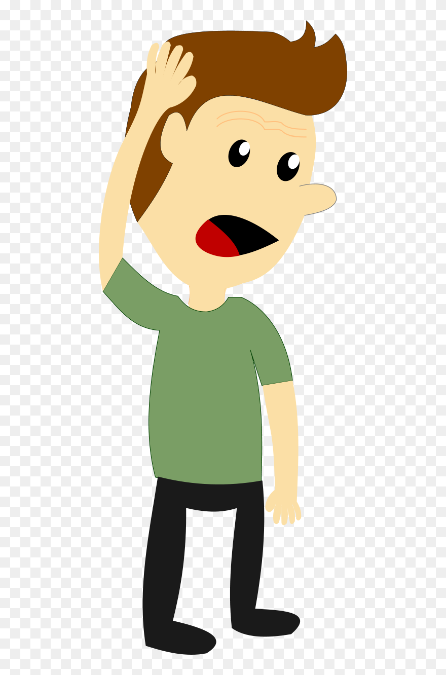 Confused Clipart Misconception - Cartoon - Png Download