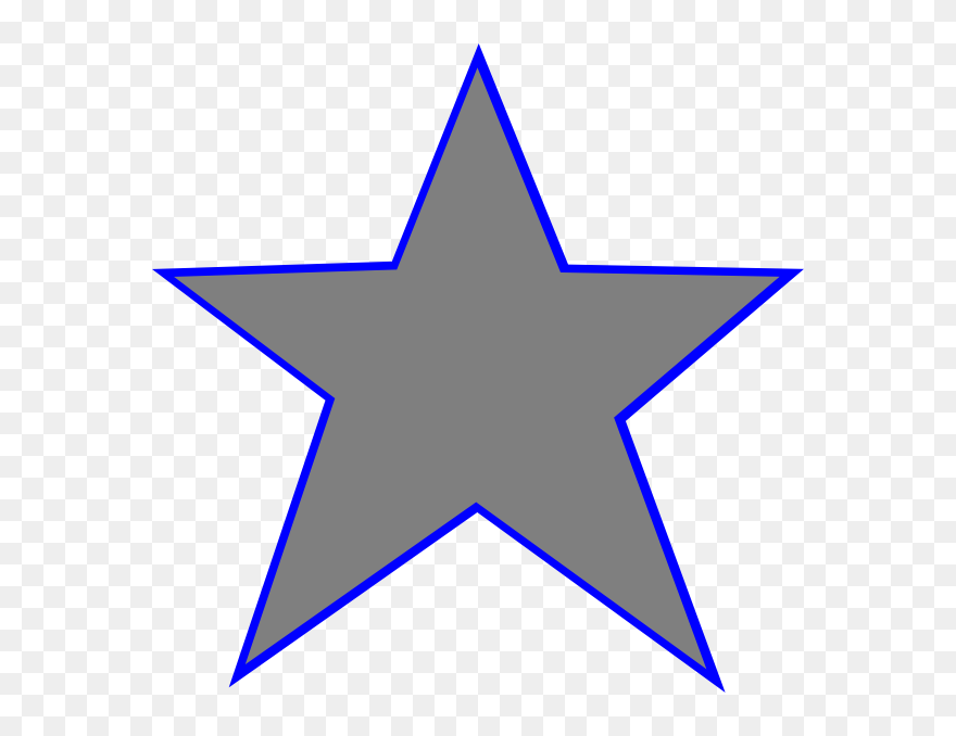 Silver Blue Star Clip Art - Sneetch Star - Png Download