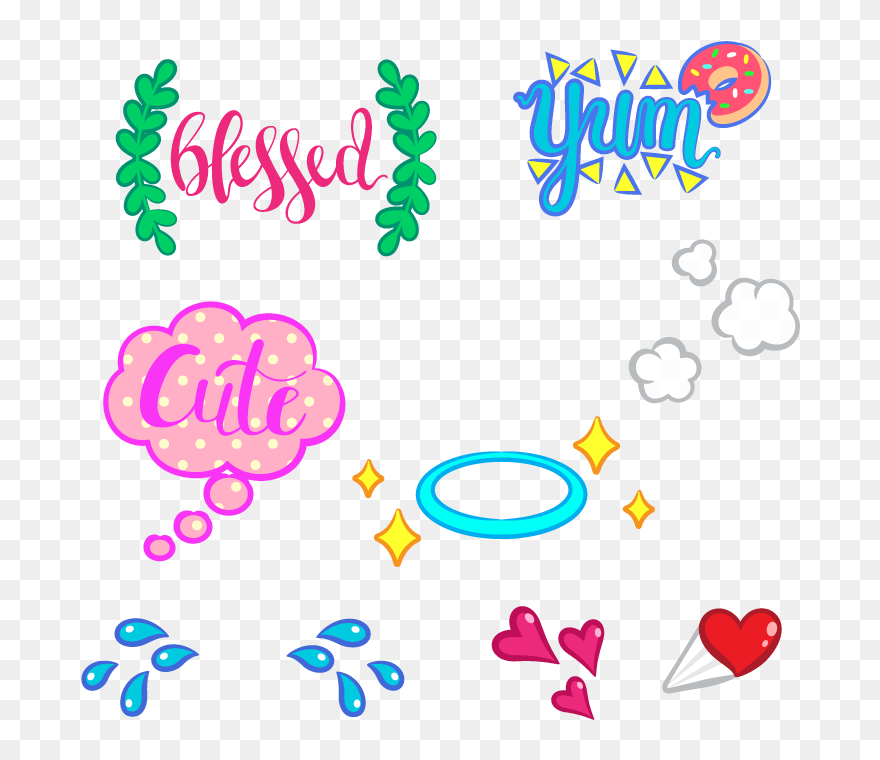 Mimicking Style Of Snapchat Stickers - Snapchat Stickers Png Clipart