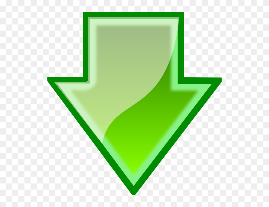 Free Vector Download Arrow Clip Art - Green Down Arrow Png Transparent Png