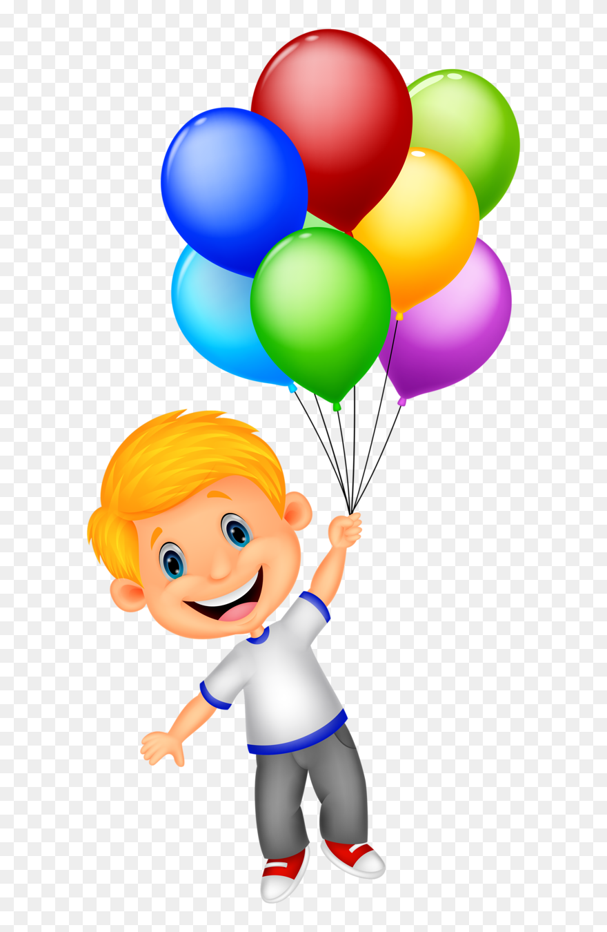 Transparent Arts And Crafts Png - Girl Holding Balloons Clipart