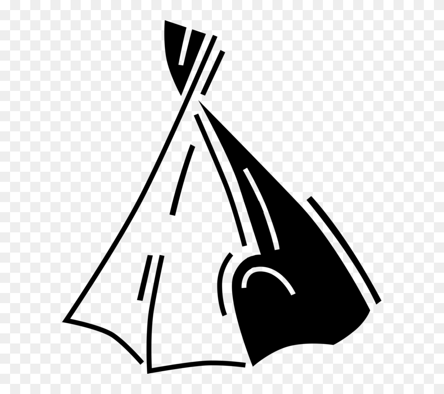 Vector Illustration Of North American Indigenous Indian - Вигвам Png Clipart