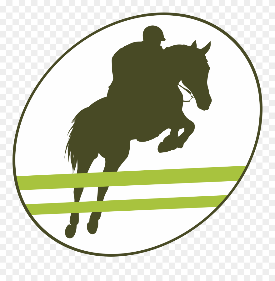 Horse Racing Equestrian Clip Art - Horse Jumping Silhouette Free - Png Download