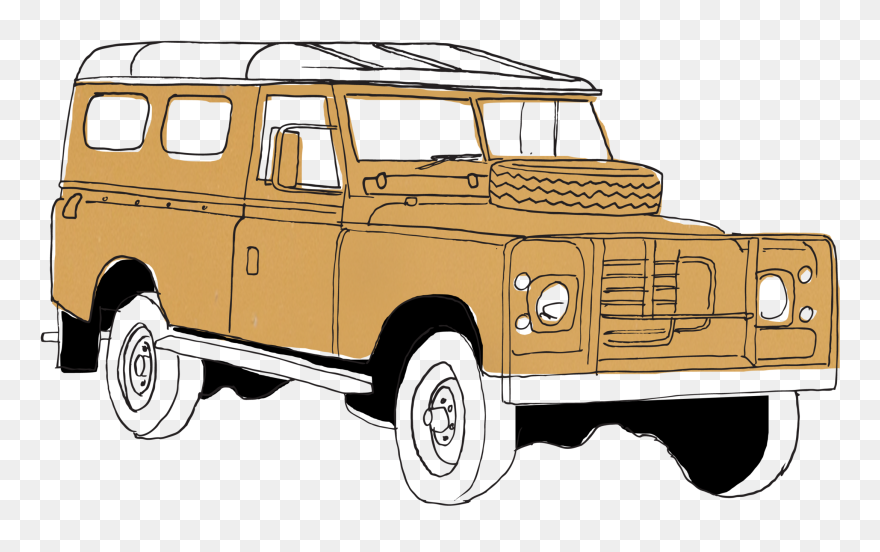 Collection Of Free Cars Drawing Detailed Download On - Land Rover Defender Clipart - Png Download