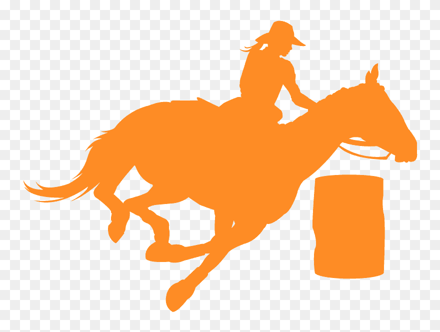 Barrel Racing Clipart