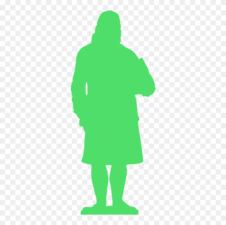 Benjamin Franklin Statue Silhouette Clipart