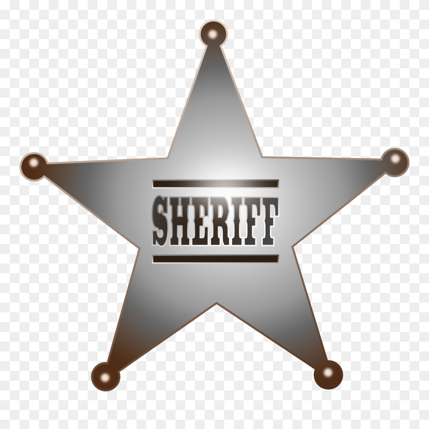 Sheriff Star Clip Art - Sheriff Stars - Png Download